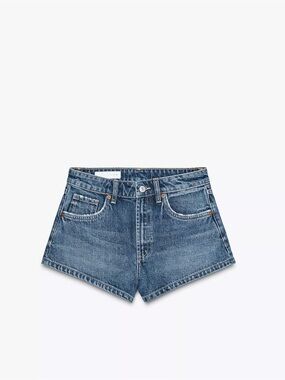 Zara mid rise mini shorts